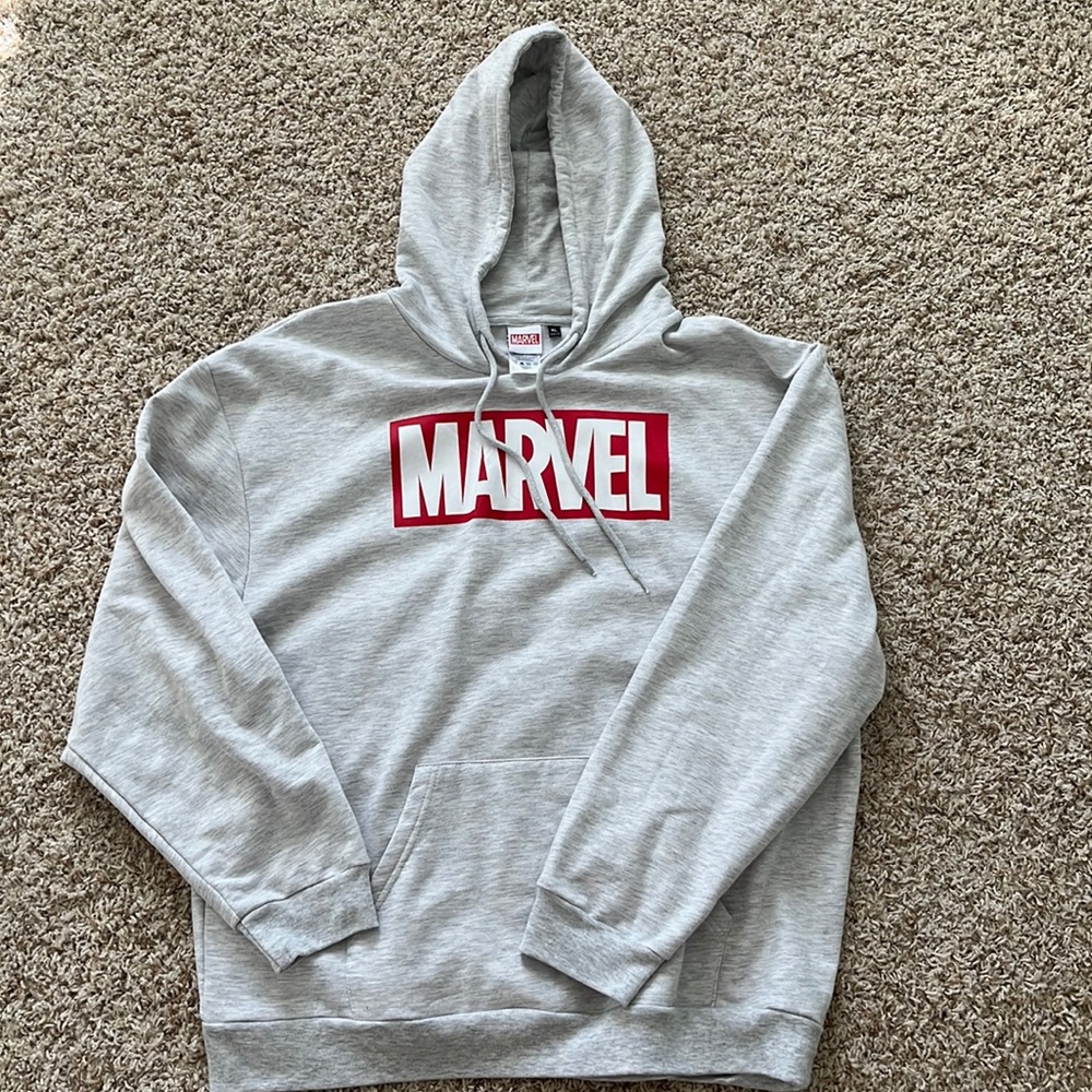 Light gray MARVEL men’s hoodie XL